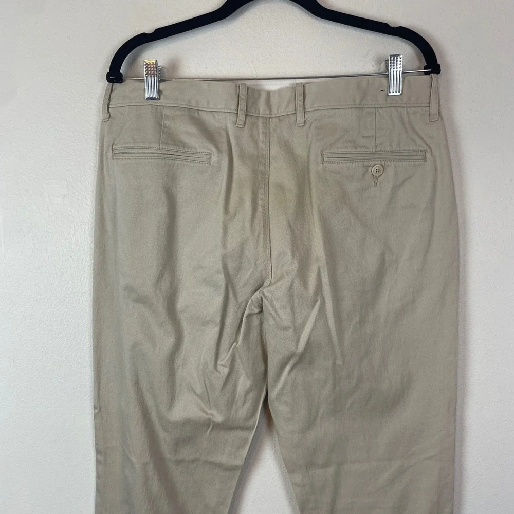 J.‎ Crew Stretch Mens Chino Pants Size 33x32 Beige Casual Trousers Pants E1540